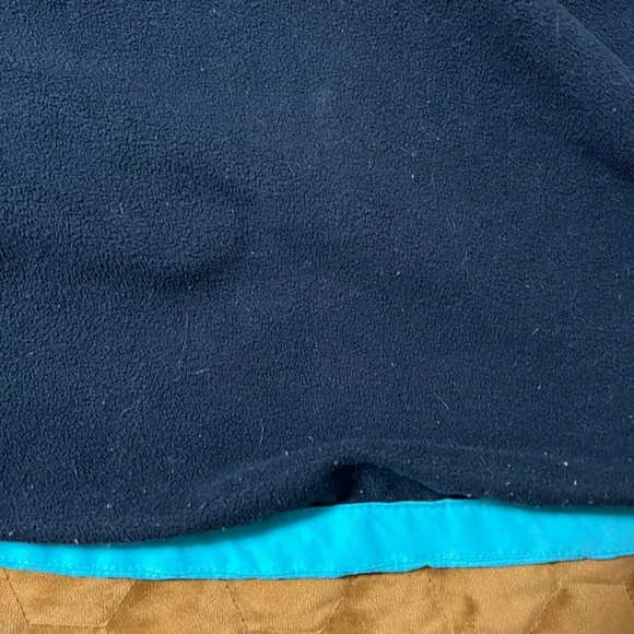 Lands' End Kids' Medium Size 8 Two-Tone Blue Waterproof Raincoat Winter - Picture 8 of 14